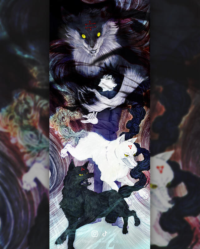 Megumi Fushiguro and Divine Dogs